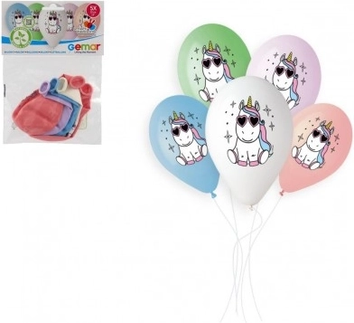 Baloane gonflabile Unicorn 33 cm, 5 buc