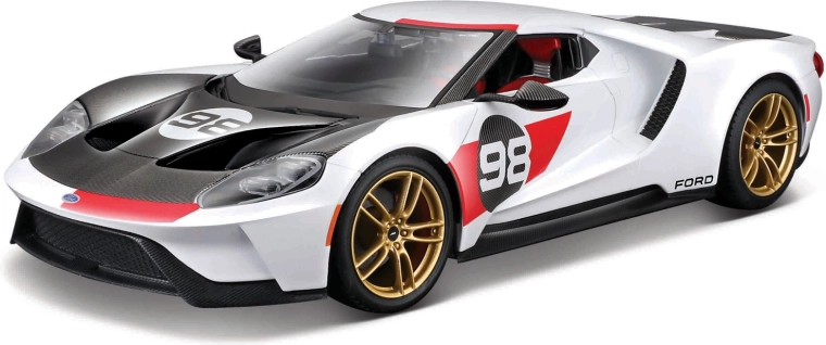 Maisto Ford GT Heritage 2021 model auto alb 1:18