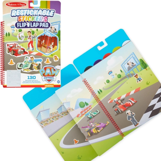 Melissa & Doug Patrula Cățelușilor carte creativă cu autocolante reutilizabile, 130 buc.