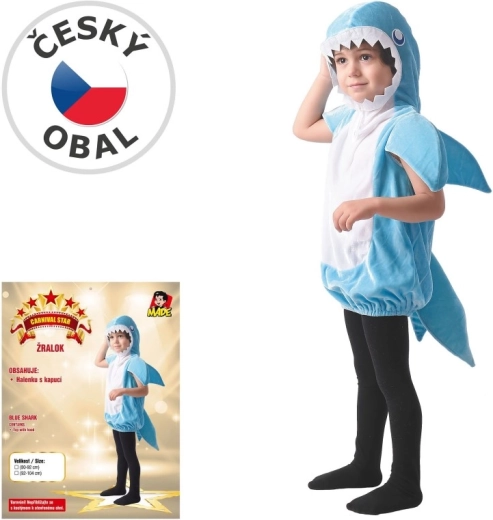 Costum de carnaval pentru copii, rechin, 80–92 cm
