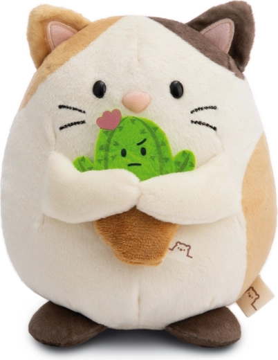 Pisicuța din pluș MyMochi Angy cu cactus 27 cm
