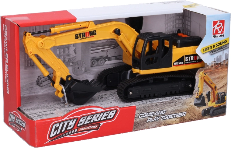 Excavator cu efecte luminoase și sonore, 28 cm