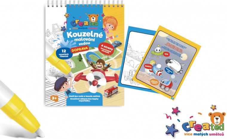 Colorat magic cu apă – bloc, 4 foi – Transport