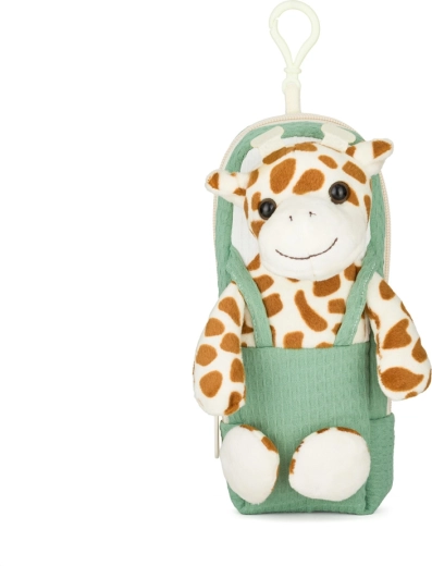 Etui plușat pentru copii girafă