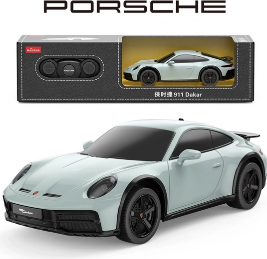 Mașină RC 1:24 PORSCHE 911 Dakar mentol Rastar