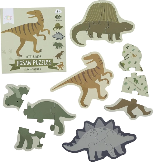 Puzzle A Little Lovely Company cu dinozauri