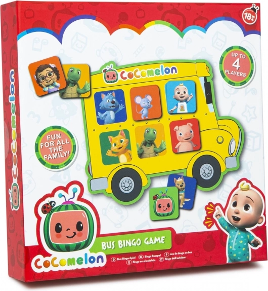 Cocomelon joc bingo cu autobuzul
