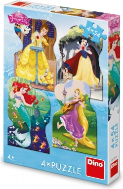 Puzzle DISNEY Prințese 4×54 piese DINO