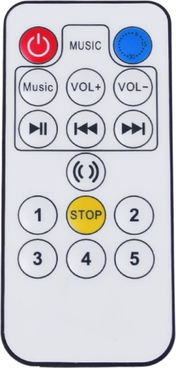 Telecomandă, muzică și temporizator