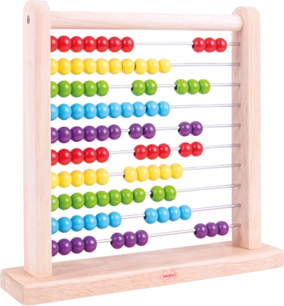 Abac colorat din lemn pentru copii