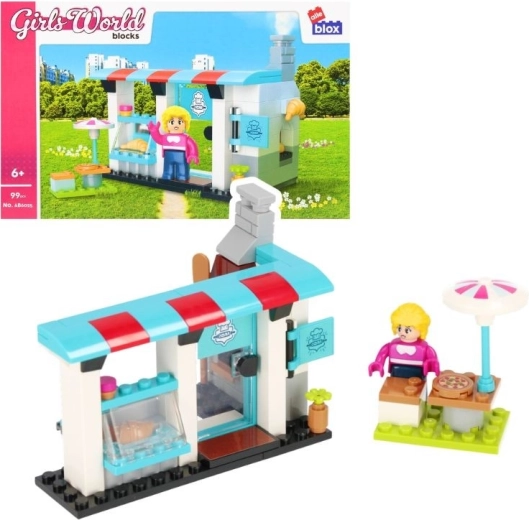 Set de construcție AlleBlox cafenea – 99 de piese