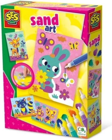 SES Creative nisip colorat – animale din pădure