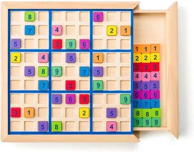 Tabla de sudoku din lemn