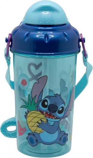 Sticlă pentru copii cu curea STITCH 465 ml
