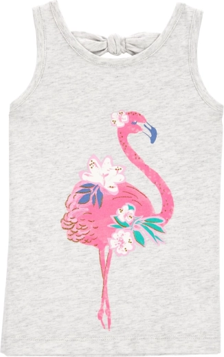 CARTER'S tricou pe bretele pink flamingo pentru fete – 18m
