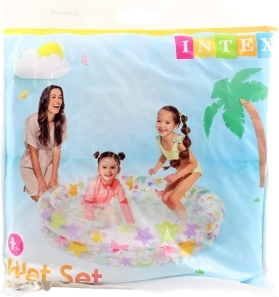 Piscină gonflabilă pentru copii Intex, cu imprimeu de vară, 122 × 25 cm