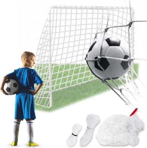 Neo-Sport plasă rezistentă pentru poartă de fotbal 300 × 200 × 90 cm