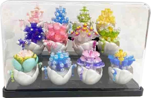 Cutie de expunere transparentă Florist pentru mini seturi de construcție - 1 bucată