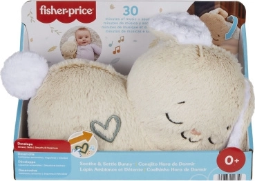 Fisher-Price iepuraș de pluș liniștitor cu muzică