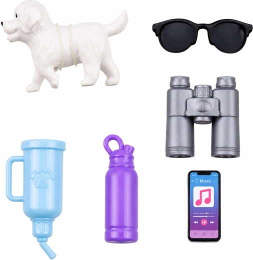 Accesorii bogate, inclusiv cățelul