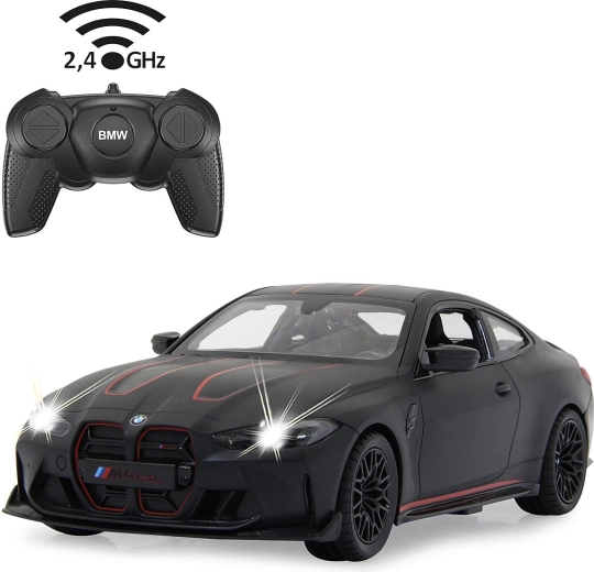 Mașină RC BMW M4 CSL la scara 1:16, neagră mată
