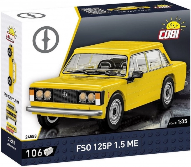 Mașină clasică FSO 125p din cărămizi