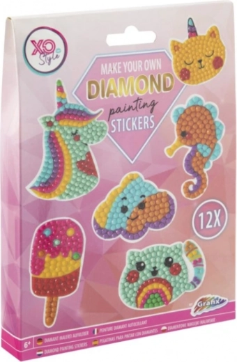 Autocolante cu Pictură cu Diamant Unicorn 12 buc