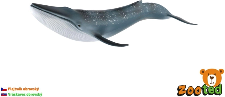 Figurină de balenă albastră de 27 cm