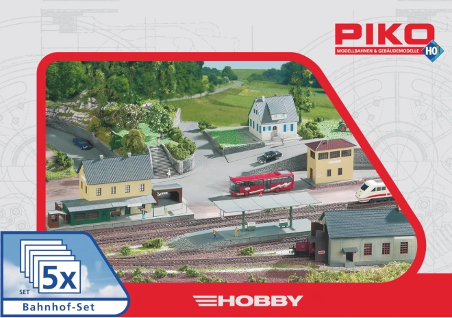 Piko Hobby set construcție gară Neustadt, 5 piese