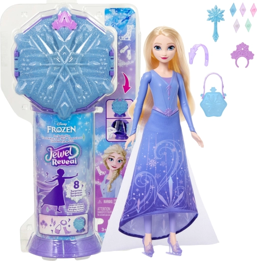 Mattel Disney Frozen Jewel Reveal păpușa Elsa pe patine cu accesorii