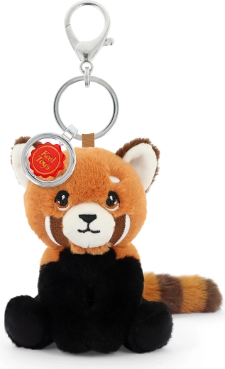 Keeleco breloc pentru geantă panda roșie 12 cm