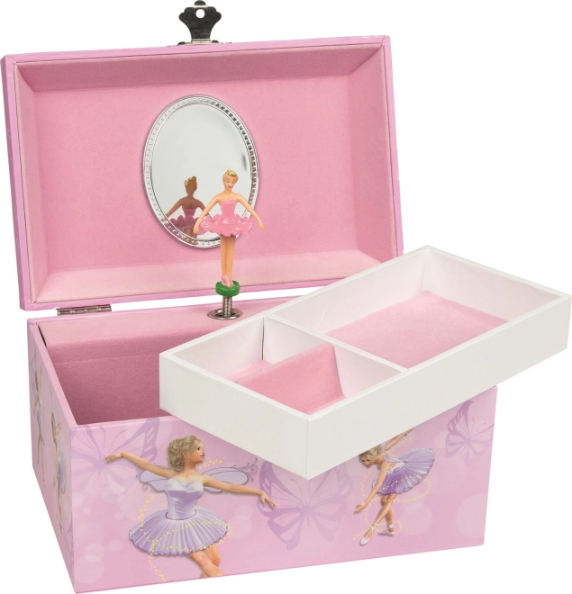 GOKI cutie muzicală de bijuterii Dansul fluturilor, melodie: Lacul lebedelor