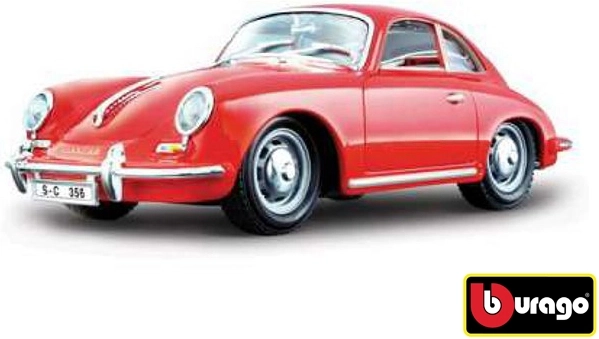 Bburago 1:24 Porsche 356B Coupe (1961) Roșu