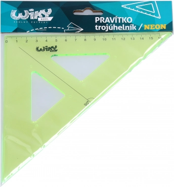 triunghi dreptunghic neon 16 cm
