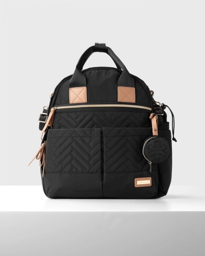Rucsac pentru schimbat scutece Skip Hop Suite Set 6în1 negru