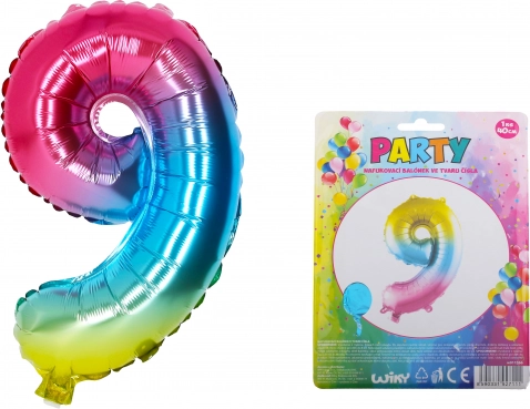Balon gonflabil curcubeu numărul 9
