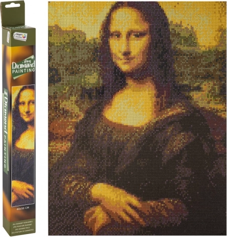 Pictură cu diamante Mona Lisa 40x50 cm