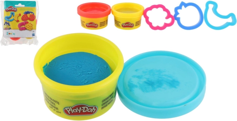 Set Play-Doh cu plastilină, 2 recipiente și accesorii - 1 bucată