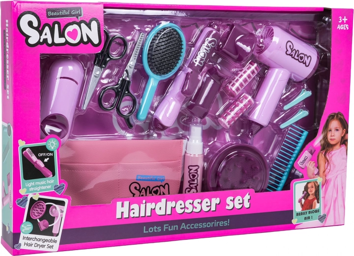 Mega set pentru micile coafeze – salon roz pentru copii