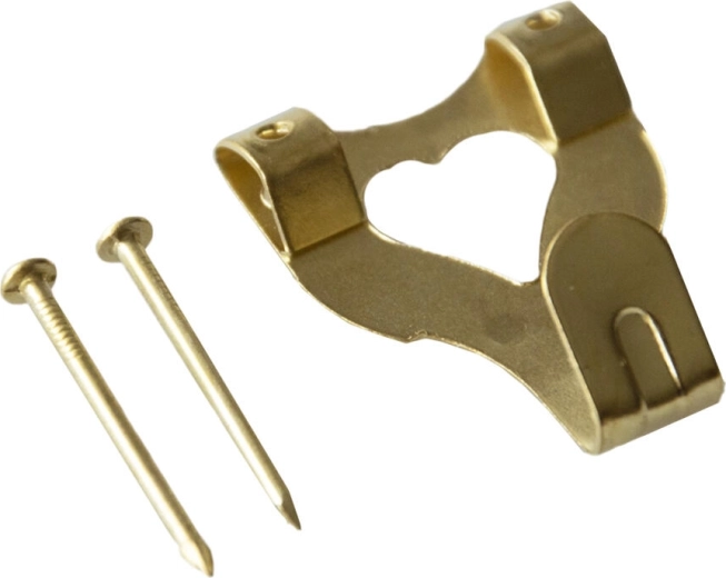 Cârlig de perete IXA din metal, cu finisaj alamă, mărimea 3, 250 buc.