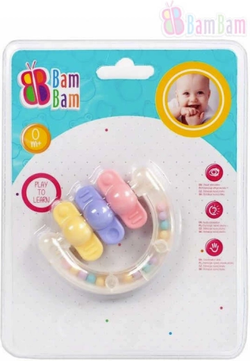 Bam Bam zornăitoare cu inel de dentiție forme - 1 bucată