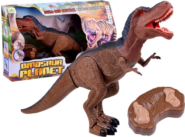 Dinozaur interactiv T‑Rex cu telecomandă