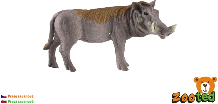 Figurină din plastic cu facocer de savană, 9 cm