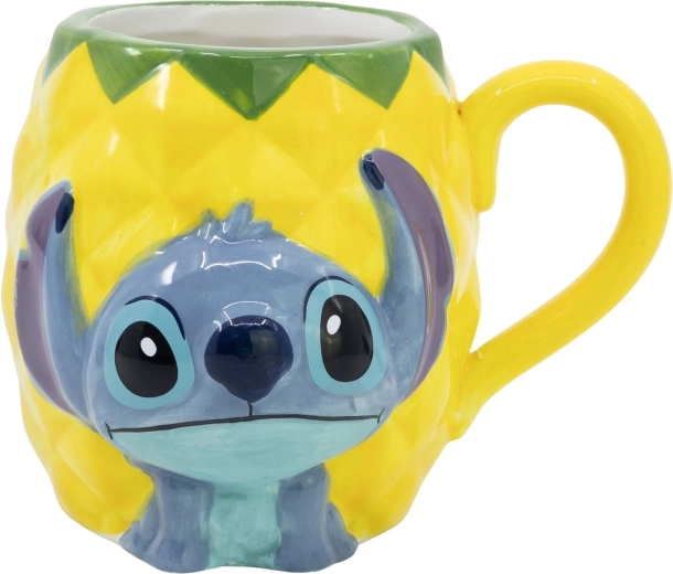 Cana ceramică 3D Disney Stitch ananas 414 ml