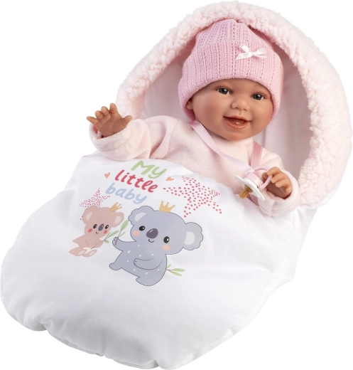 Păpușă bebeluș realistă Llorens NEW BORN cu sunete, 38 cm