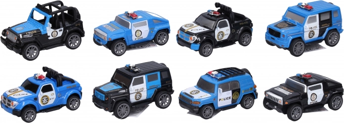 Mașină de intervenție poliție cu mecanism pull-back 10 cm