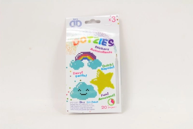 Diamond Dotz set de autocolante pentru broderie cu diamante Sky (3 buc.)