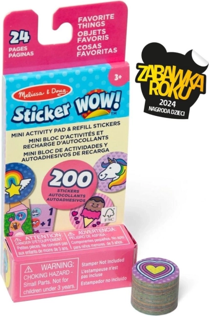 Sticker Wow – rezerve și mini carte cu Unicorni