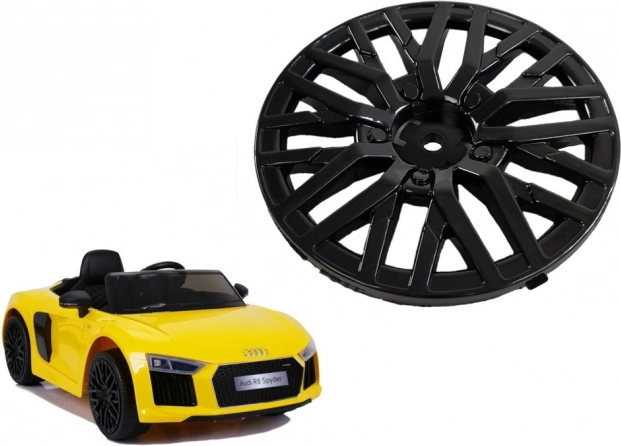 Capac roată pentru mașinuță electrică AUDI R8, negru