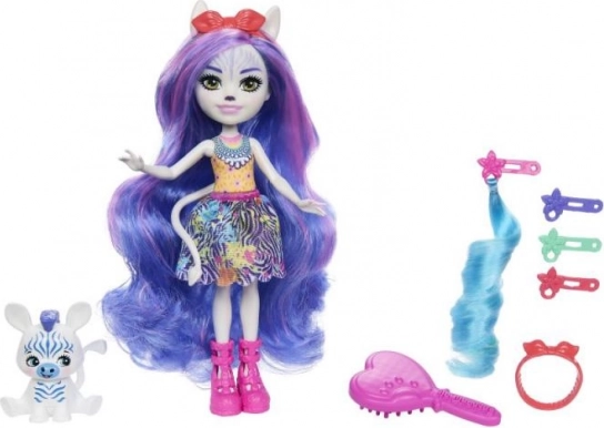 Enchantimals Deluxe Păpușa Zemirah Zebrová